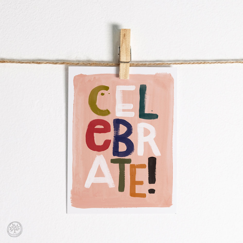 Celebrate + Happy Birthday Note Cards